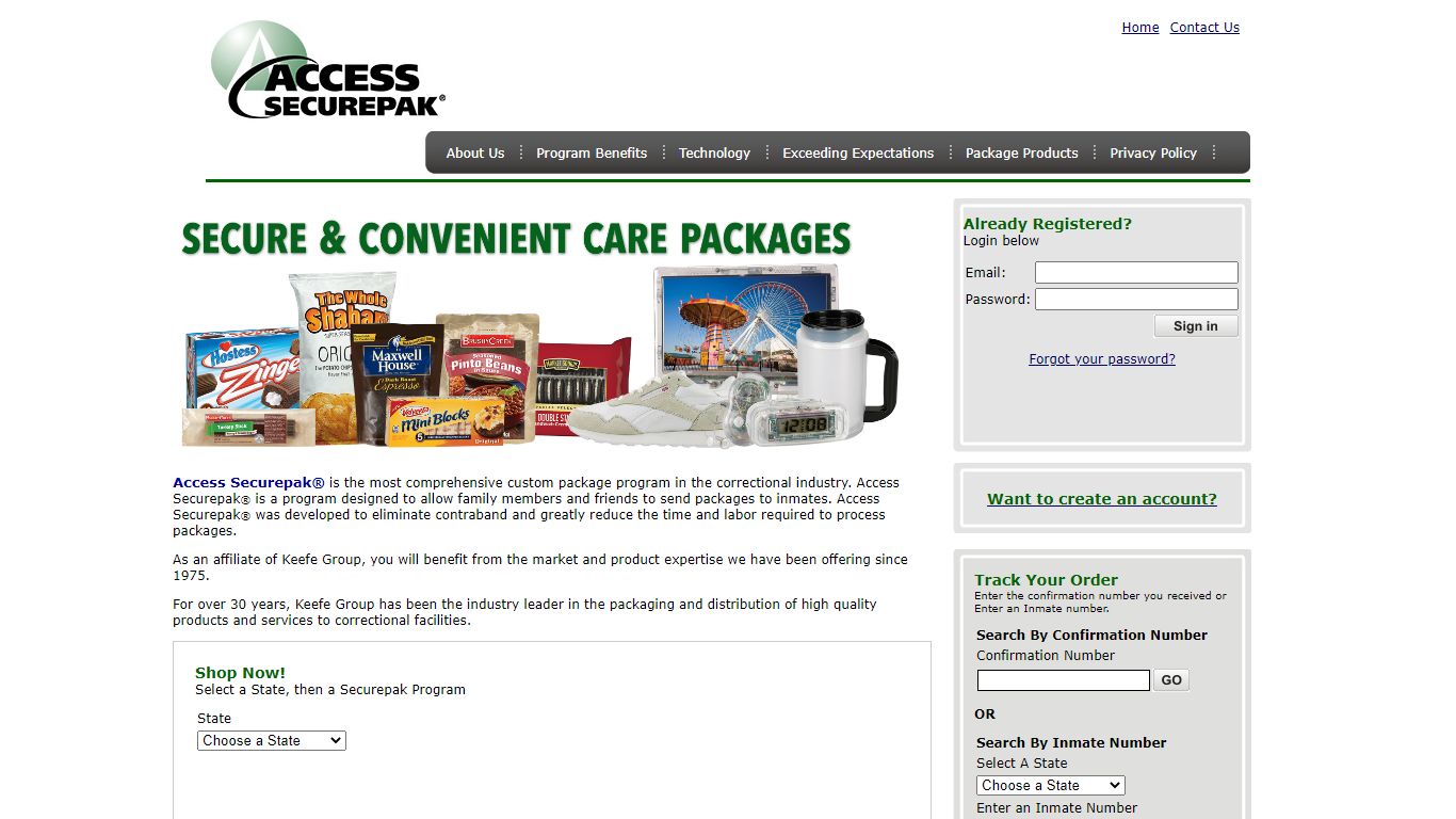 LA County Package Program - Participating Facilities - Access Securepak